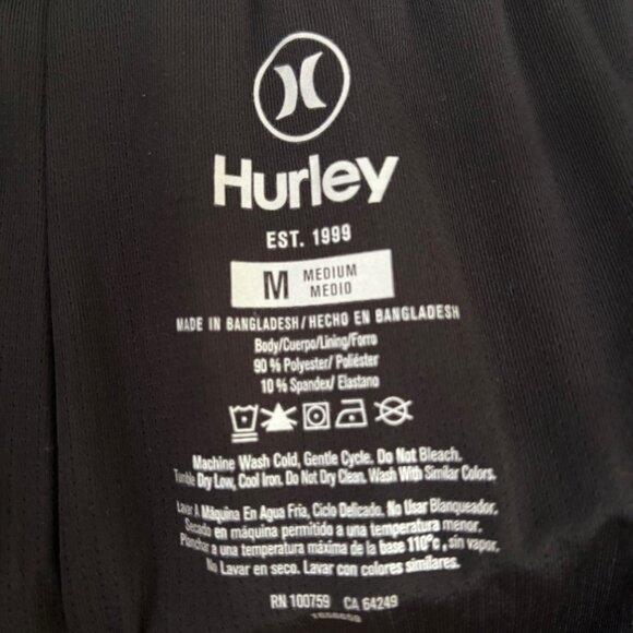 Hurley Men's Swim Trunks Size M EUC - Picture 4 of 6